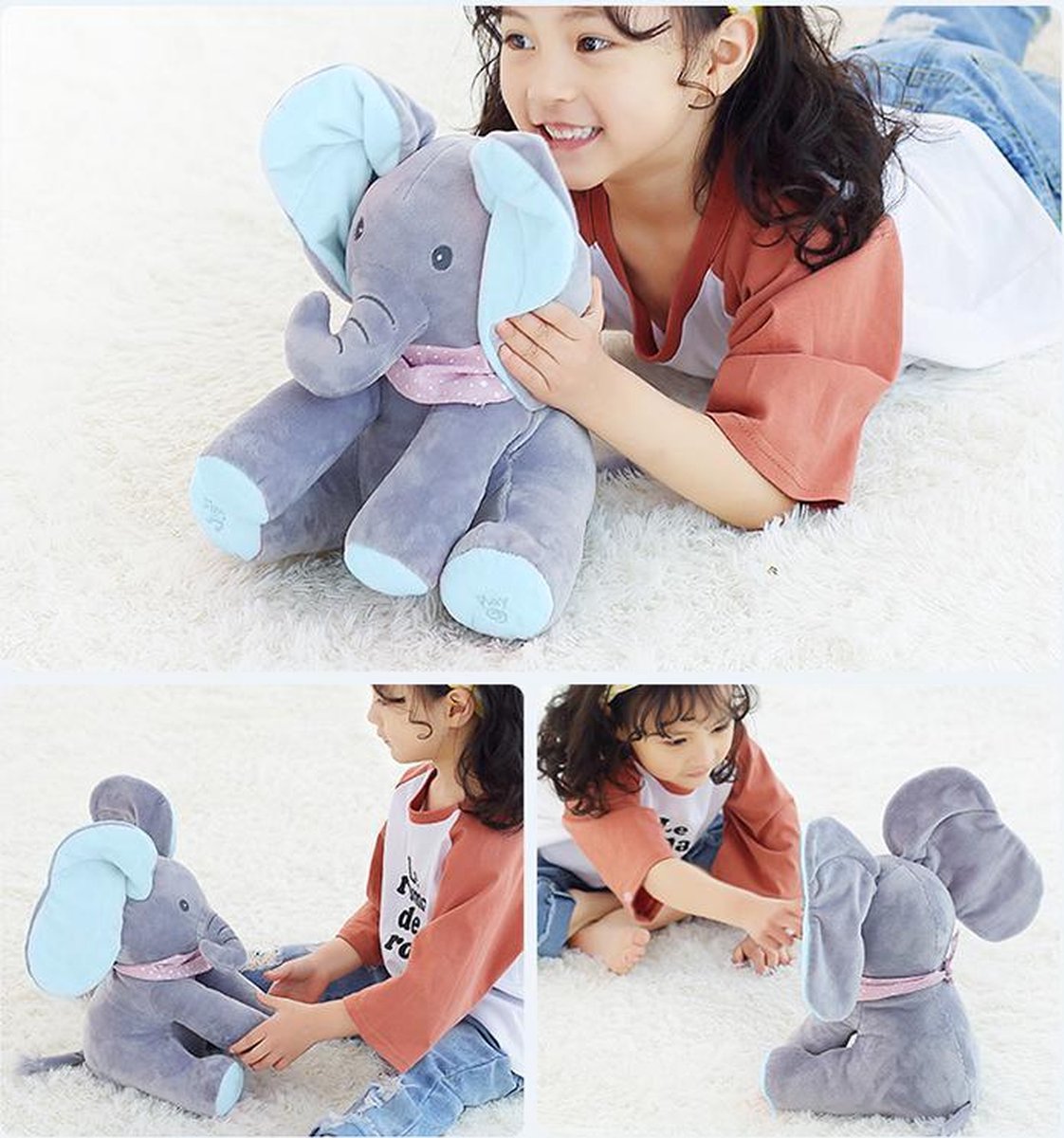 Nounours Mélodie – L’éléphant musical doux et rassurant