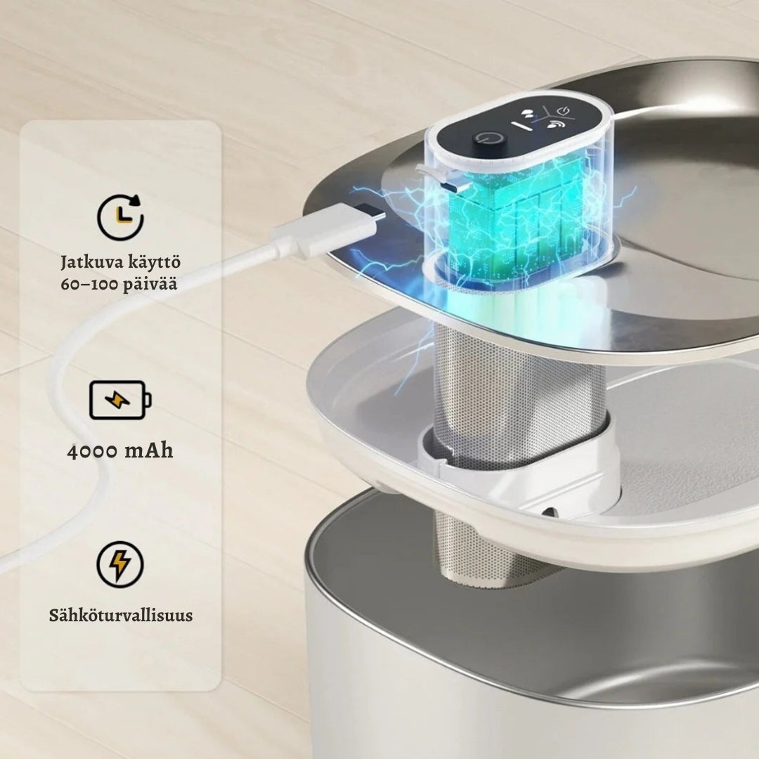 SourceSaine Chat – Fontaine à eau silencieuse pour chats