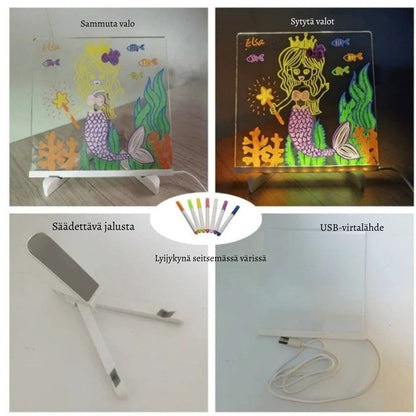 Tableau LumiCréa – Surface lumineuse pour dessiner, écrire et apprendre