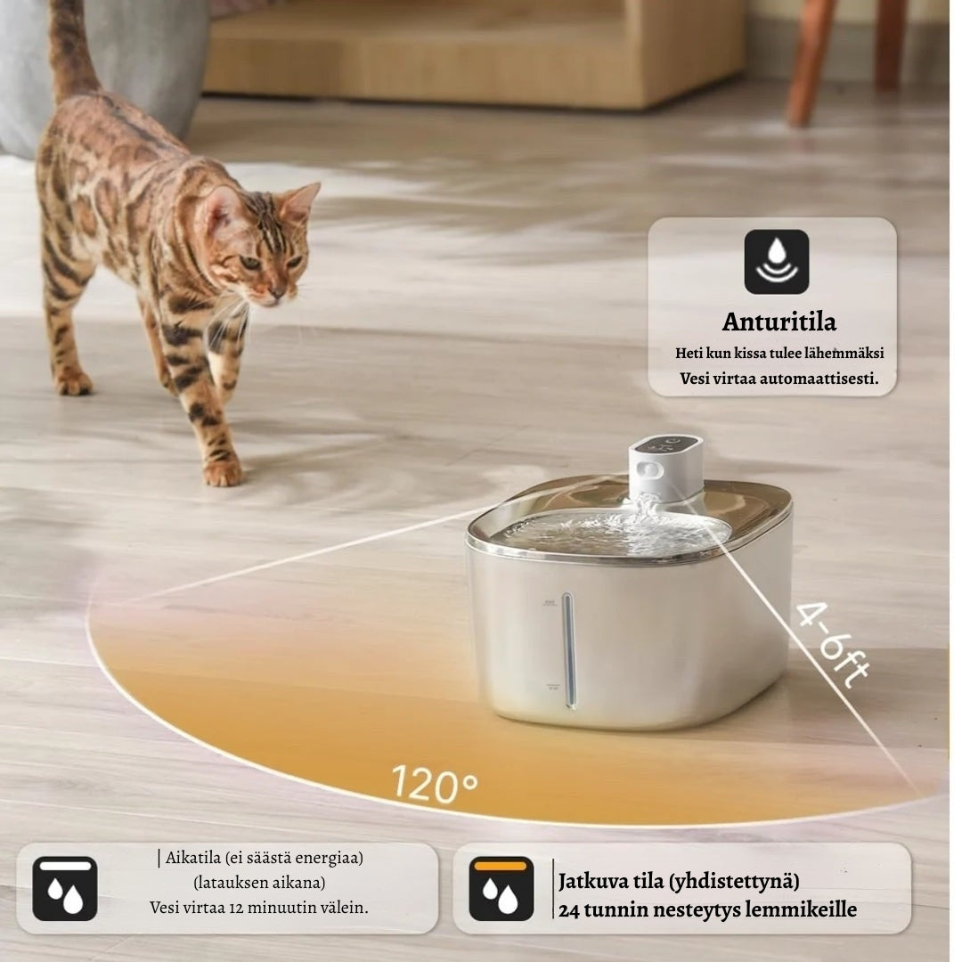 SourceSaine Chat – Fontaine à eau silencieuse pour chats