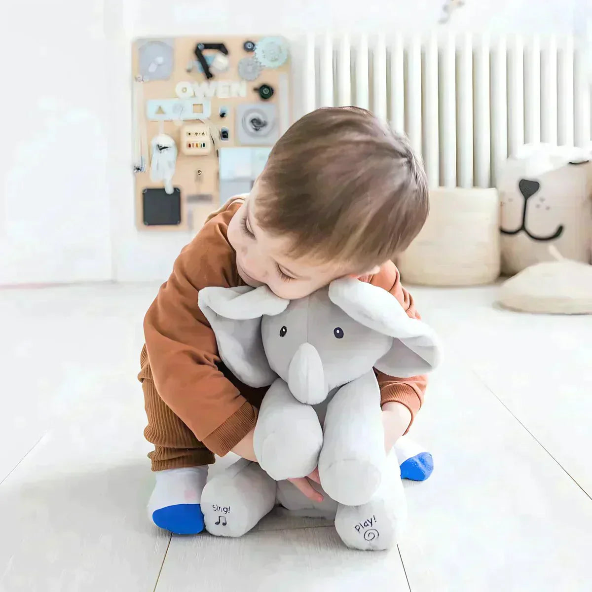 Nounours Mélodie – L’éléphant musical doux et rassurant